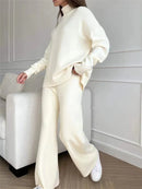 Women's Autumn Winter 2 Piece Knitted Set